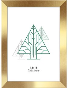 Nástenný rámček v zlatej farbe Styler Floryda, 16 x 21 cm