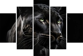 Obraz - Čierny panter (150x105 cm)