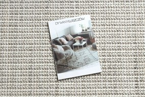 Koberec NANO EO78C Melanž, slučkový, plocho tkaný, sivo-biely