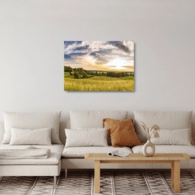 Sklenený obraz krajiny (70x50 cm)