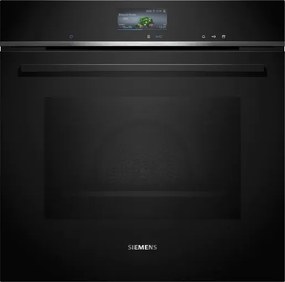 Vstavaná kombinovaná parná rúra Siemens 60 x 60 cm čierna HS736G3B1