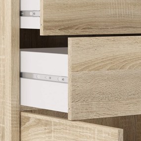 Modulárna knižnica v dekore duba v prírodnej farbe 89x113 cm Prima – Tvilum