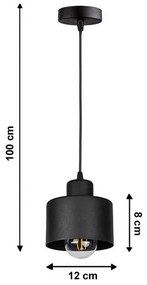 Luster na lanku BODO 1xE27/60W/230V