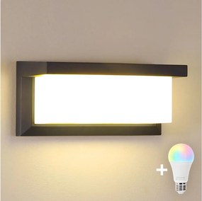 Brilagi -LED RGBW Vonkajšie nástenné svietidlo BRICKY 1xE27/9W/230V antracit IP54