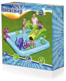 BESTWAY DETSKÉ NAFUKOVACIE IHRISKO  – AKVÁRIUM + TOBOGÁN 239 x 206 x 86 cm - 53052