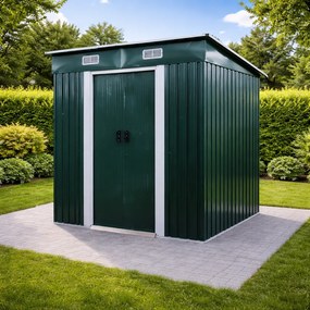 Záhradný domček BestBerg BBSH-406GN / 2,25 m² / 121 x 194 x 192 cm / zelená