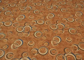 Koberce Breno Metrážny koberec DROPS 64, šíře role 400 cm, oranžová, viacfarebná