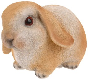 Záhradná figúrka z polyresinu Bunny 2, 16 cm, hnedá