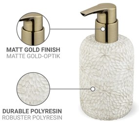 Biely dávkovač mydla z polyresínu 300 ml Montalfano – Wenko