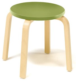 Drevená stolička NEMO, V 350 mm, breza, zelená