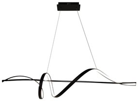 LED Luster na lanku SASH LED/36W/230V čierna