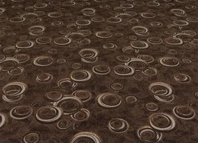 Koberce Breno Metrážny koberec DROPS 43, šíře role 500 cm, hnedá, viacfarebná
