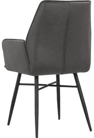 Antracitové jedálenské stoličky v súprave 2 ks Anzo – Støraa