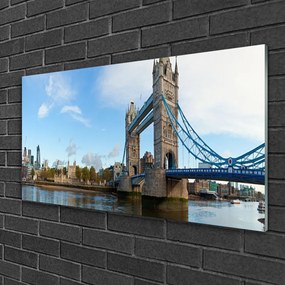 Skleneny obraz Most londýn architektúra 125x50 cm