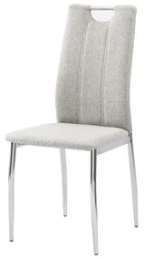 Jedálenská stolička Oliva New - béžový melír / chróm