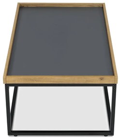 Autronic BONTEC Konferenčný stolík 100x60cm, mdf, dub, CT-613 OAK Farba: Šedá