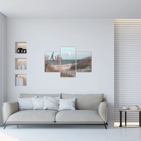 Obraz - Ružová pláž (90x60 cm)