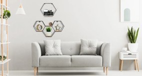 Tutumi Nástěnná police HEXAGON