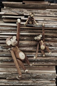 Kay Bojesen Drevená opička Monkey Mini Teak Limba 9,5 cm