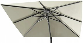 Veľký záhradný slnečník v béžovej farbe 3 x 4 m