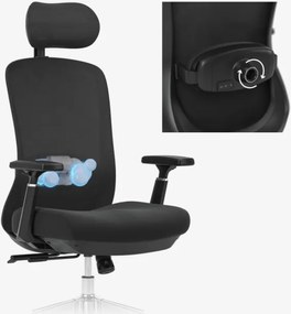 Masážna kancelárska stolička Leadpro 6.0 Black