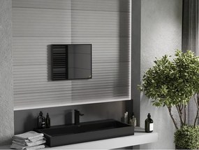 Mexen Loft obdĺžnikové kúpeľňové zrkadlo 50 x 40 cm, čierny rám - 9852-050-040-000-70