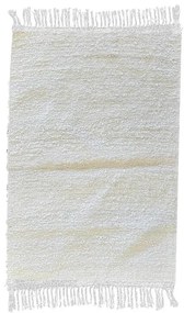 Ručne tkaný bavlnený koberec Milan B 0,7/1,0 biela