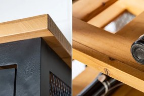 Vitrína na víno Winebar 184 cm prírodná - borovica