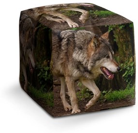 Sablio Taburet Vlk: 40x40x40 cm