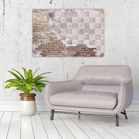 Obraz - Tehlový múr (90x60 cm)