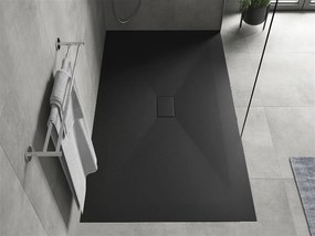 Mexen Hugo, SMC obdĺžniková sprchová vanička 180 x 100 cm, čierna matná, 42701018