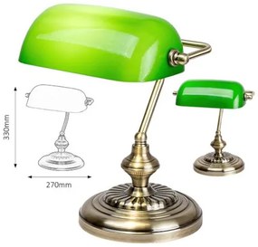 Bank zelená office lampa Rabalux 4038 27*33*20 1*E27
