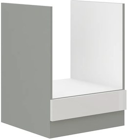 Kuchynská linka Bianka 290 cm - sivá / biely lesk