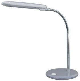 ACA Lighting LED stolný lampička s vypínačom BAZ 5W/230V/4000K/340Lm/120°/IP20, sivá