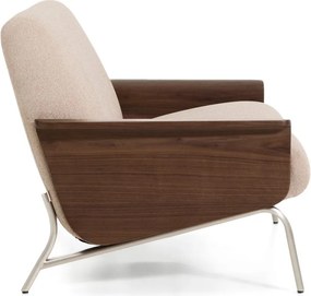 Svetlohnedá ženilková pohovka 165 cm Amsen – Kave Home