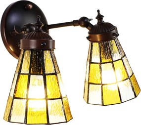 Nástenná lampa Tiffany - 30*23*23 cm E14/max 2*25W