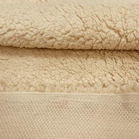 Metráž Baranček sherpa LIGHT - Hnedá karamelová svetlá