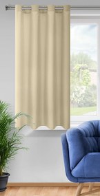 KRÁTKY ZÁVES NA KRÚŽKOCH RITA 140X175 CM BÉŽOVÁ