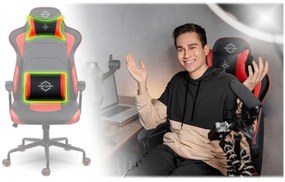 Herná stolička Sofotel Katarina 2590 - červená