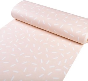 Biante Dekoračná obliečka na vankúš s lemom PM-062 Konfety na pastelovo lososovom 30 x 50 cm