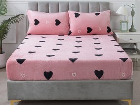 XPOSE® Mikroplyšová plachta LOVE Exclusive 180x200 cm