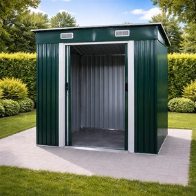 Záhradný domček BestBerg BBSH-406GN / 2,25 m² / 121 x 194 x 192 cm / zelená