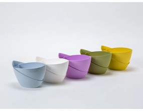 Pastelovofialový samozavlažovací kvetináč Plastia Doppio