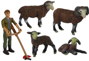 LEAN TOYS Sada figúrok zvieratiek – ovečky