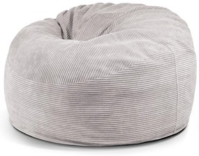 Svetlosivý menčestrový sedací vak Om 110 – SLOWDOWN