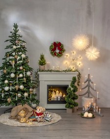 STAR TRADING Závesná svietiaca hviezda Dis White 45 cm