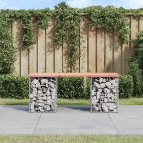Záhradná lavica gabiónový dizajn 103x31x42 cm masívny douglas 834330