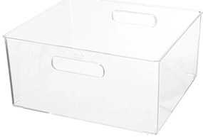 Transparentný box, viacúčelový, s rúčkami SELENA, 31x31x15