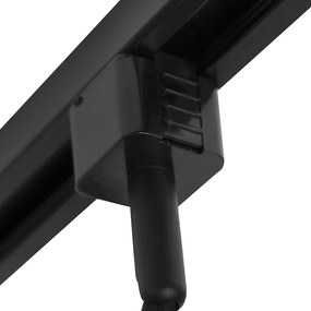 Inteligentný koľajnicový systém čierny 1-fázový 5-svetlo vrátane Wifi GU10 - Jeany