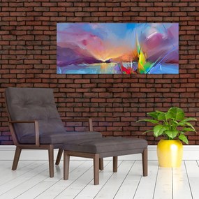 Obraz - Západ slnka (120x50 cm)